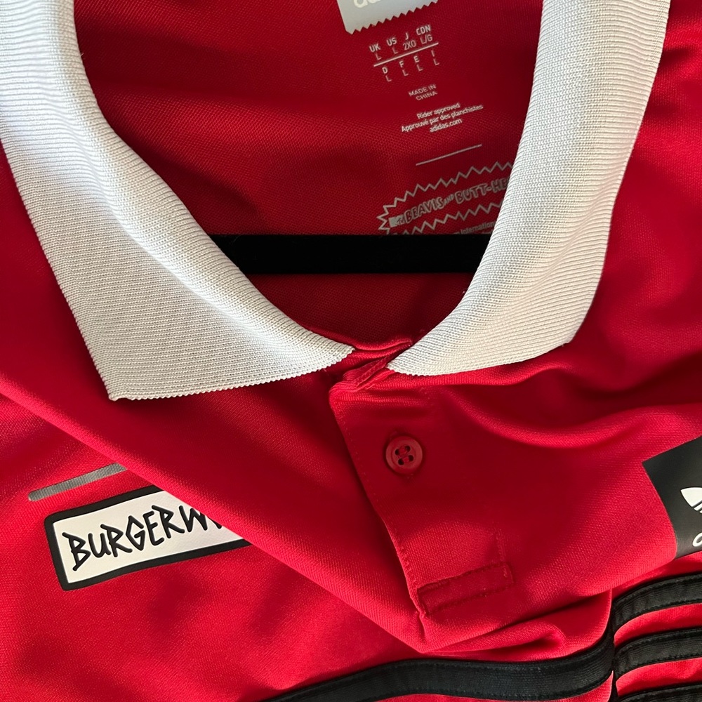 Adidas Beavis & Butthead Burgerworld Jersey Polo